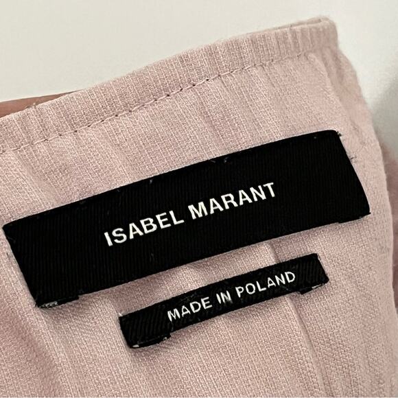 Isabel Marant 38 US6 skinny trousers pink cropped light lilac 0201 - Picture 11 of 16